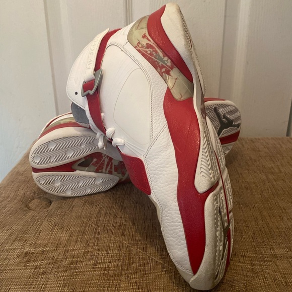 Air Jordan retro 8 White Red Men’s size 12 - Picture 8 of 10